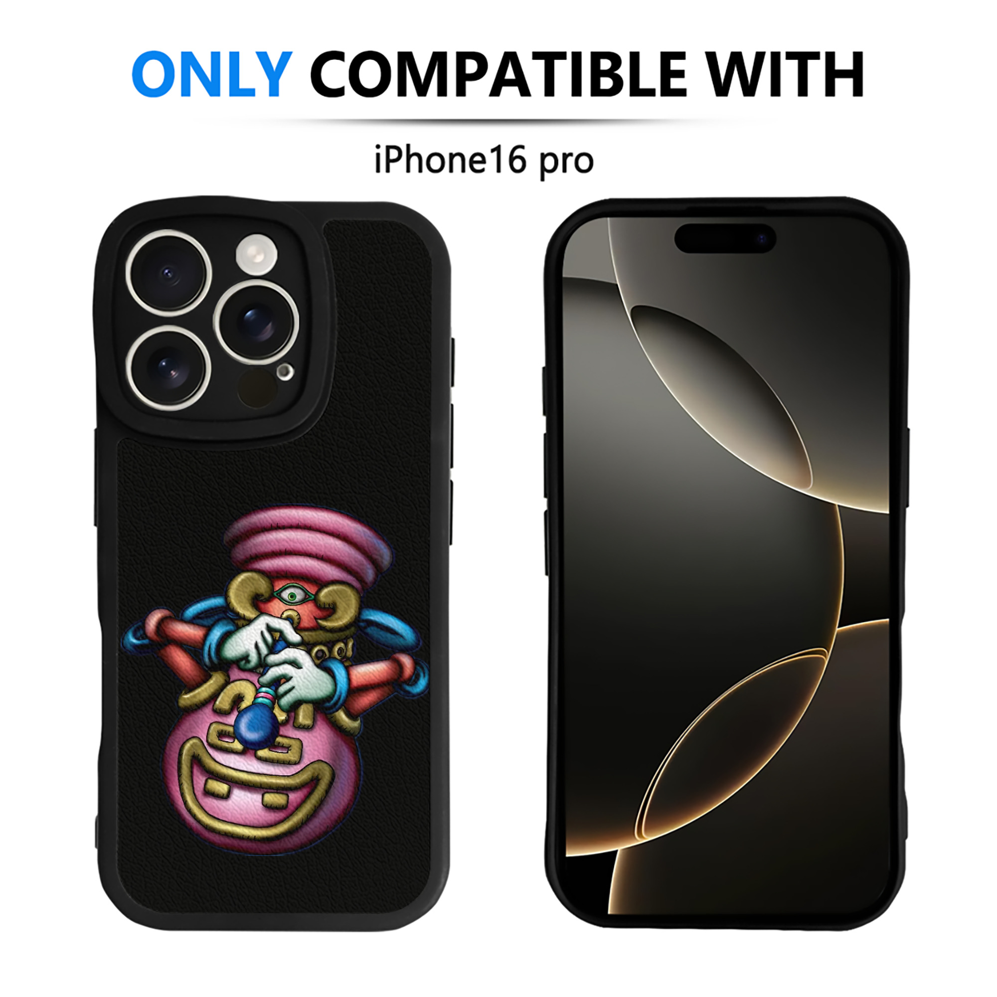 （画像用） 遊☆戯☆王 Yu-Gi-Oh! 【iPhone 16シリーズ対応】シリコンスマホケース（レザー調） 材質：シリコン